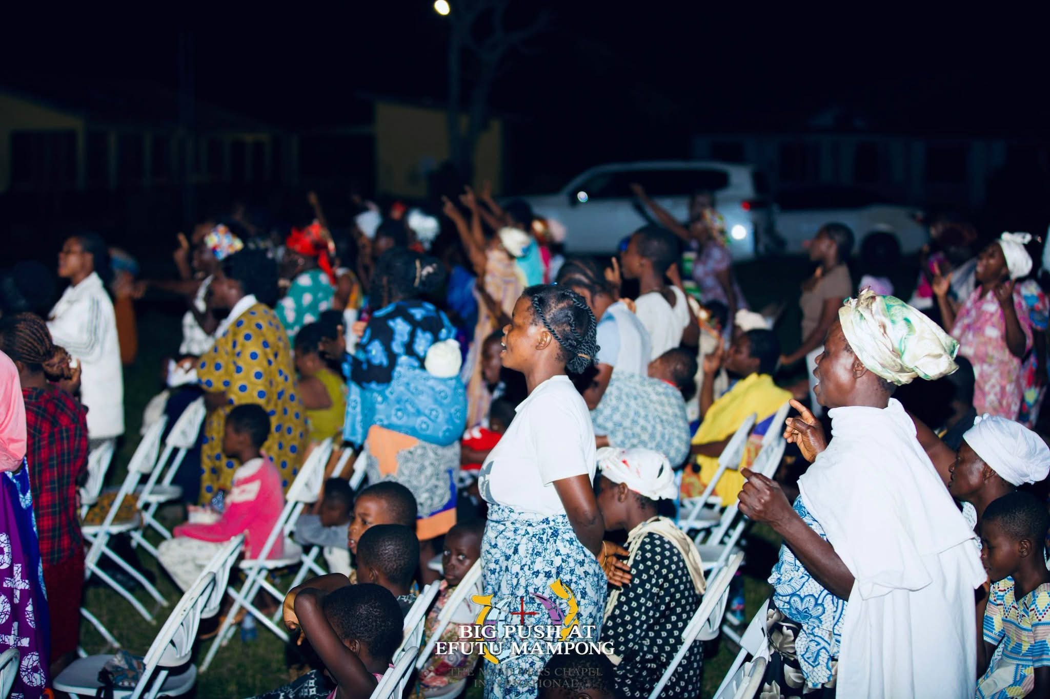THE HEAVENS CAME DOWN, SOULS WERE WON, THERE WAS AN OUTPOURING OF THE HOLY SPIRIT.THE BIG PUSH SOUL WINNING CRUSADE AT EFUTU MAMPONG DAY 2 WAS FULL OF GOD’S GLORY .   THE BIG PUSH MINI CRUSADE. ITS A MOVEMENT TO SAVE SOULS AND IGNITE REVIVAL. WE ARE CALLING ON SPONSORS  AND PARTNERS TO HELP US TAKE